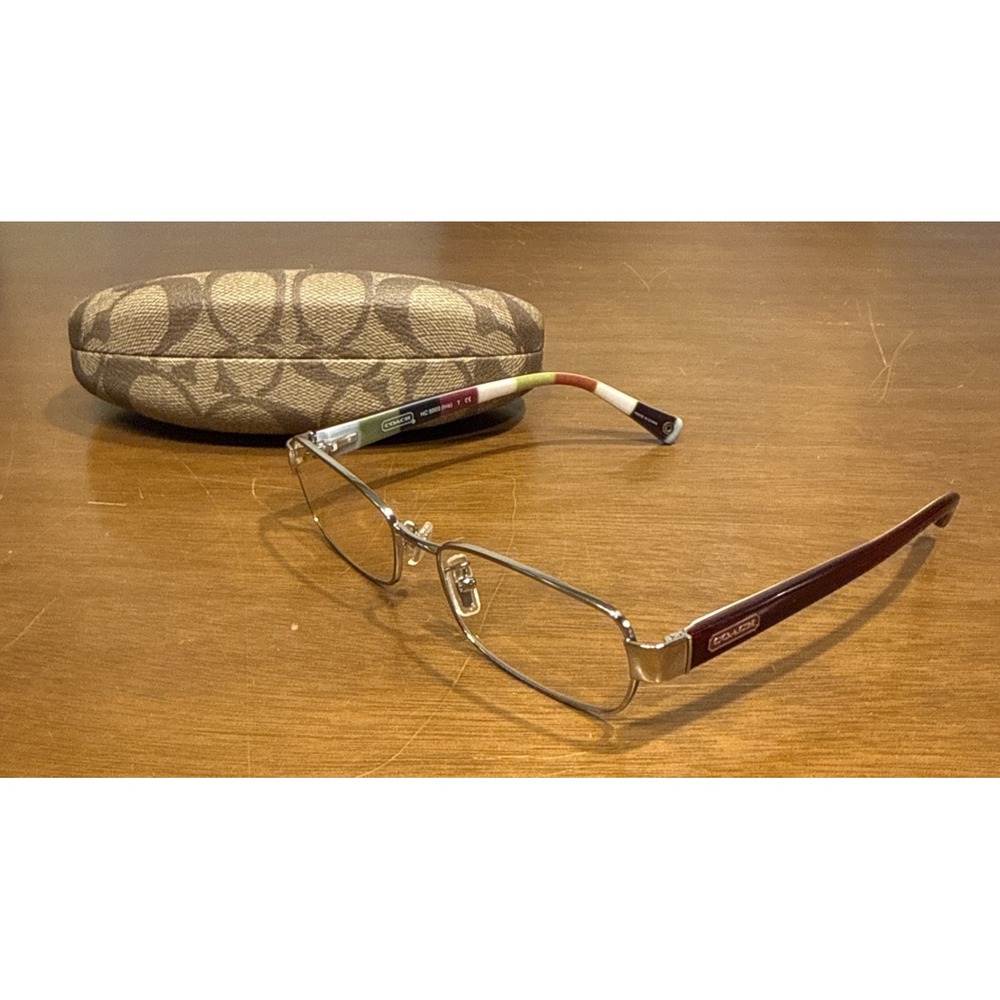 Coach HC 5003 Iris 9031 Silver 50-16-135 Full Rim Eyeglasses Frame Reading